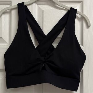 Fabletics Black Cross-Back Bralette
